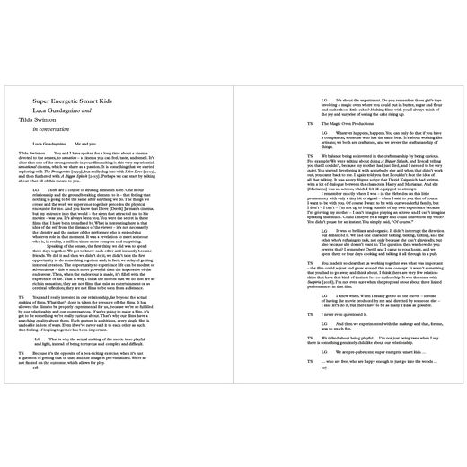 Tilda Swinton: Ongoing