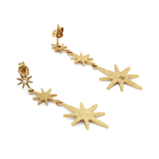 Star drop earrings by Ottoman Hands