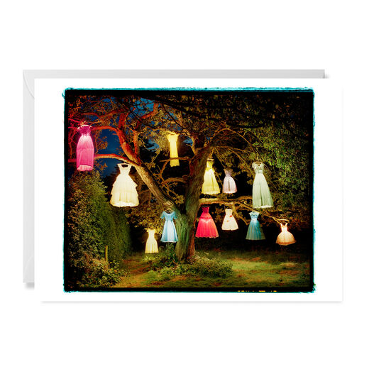 The Dress/Lamp Tree by Tim Walker greeting card