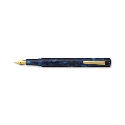 Navy marble fountain pen
