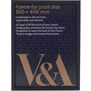 V&A black box picture frame - 300mm x 400mm