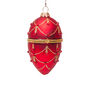 Red glass egg ornament