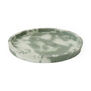 Khaki & mint marbled concrete tray