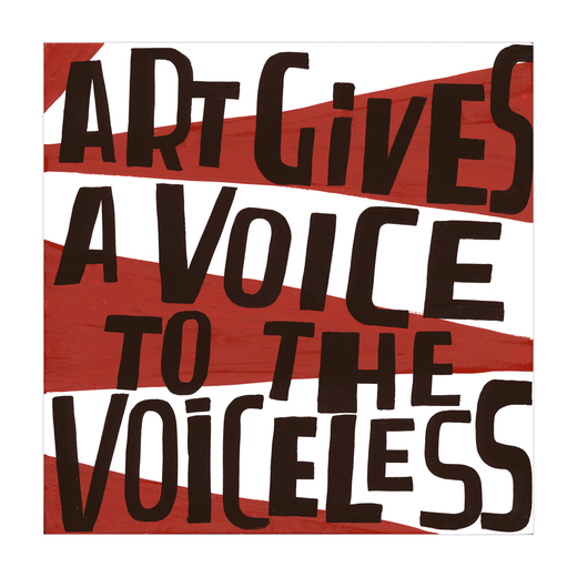 Art Gives a Voice to the Voiceless' by Bob and Roberta Smith