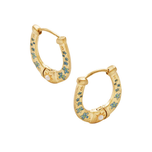 Horseshoe hoop earrings by Fable England