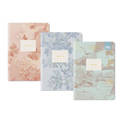 Eastern elegance B6 notebooks - set of three