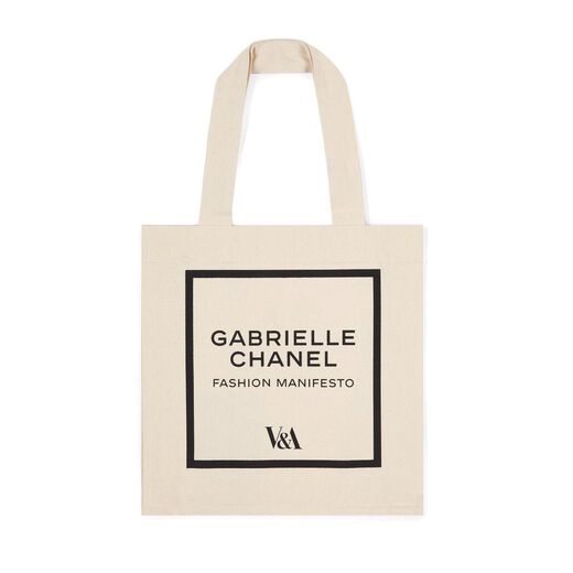 Black Cotton V&A Chanel Exhibition Tote Bag, Gabrielle Chanel. Fashion  Manifesto