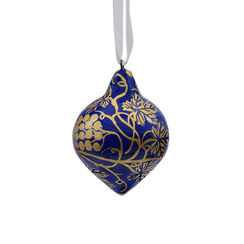 Gold leaves lantern bauble