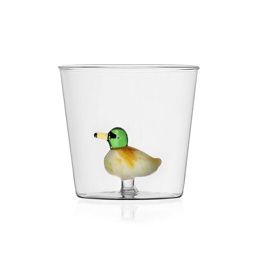 Duck tumbler glass by Ichendorf Milano