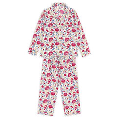 Pink floral cotton lounge set