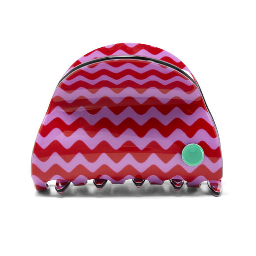 Purple retro zigzag hair claw