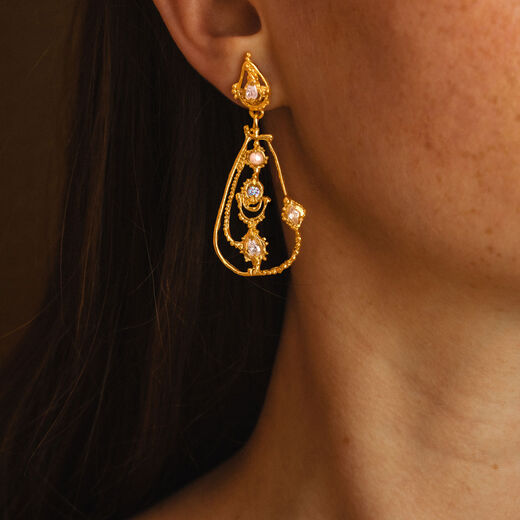 Teardrop earrings by Ruby Jack