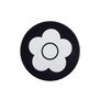 Mary Quant black daisy button badge