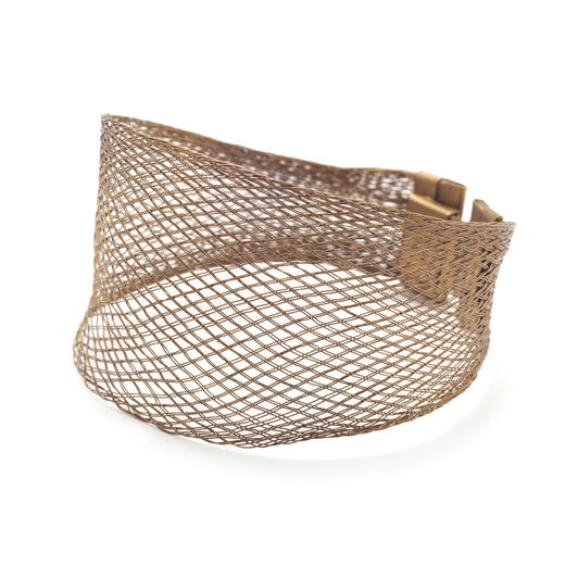 Copper open weave bracelet by Sarah Cavender