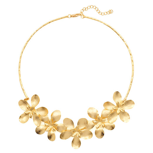 Five flower collar necklace by Fo.Be