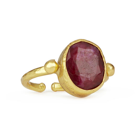 Siena ruby cocktail ring by Ottoman Hands