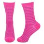 Pink check socks