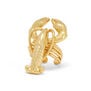 Statement golden lobster ring with detailed body and claws.