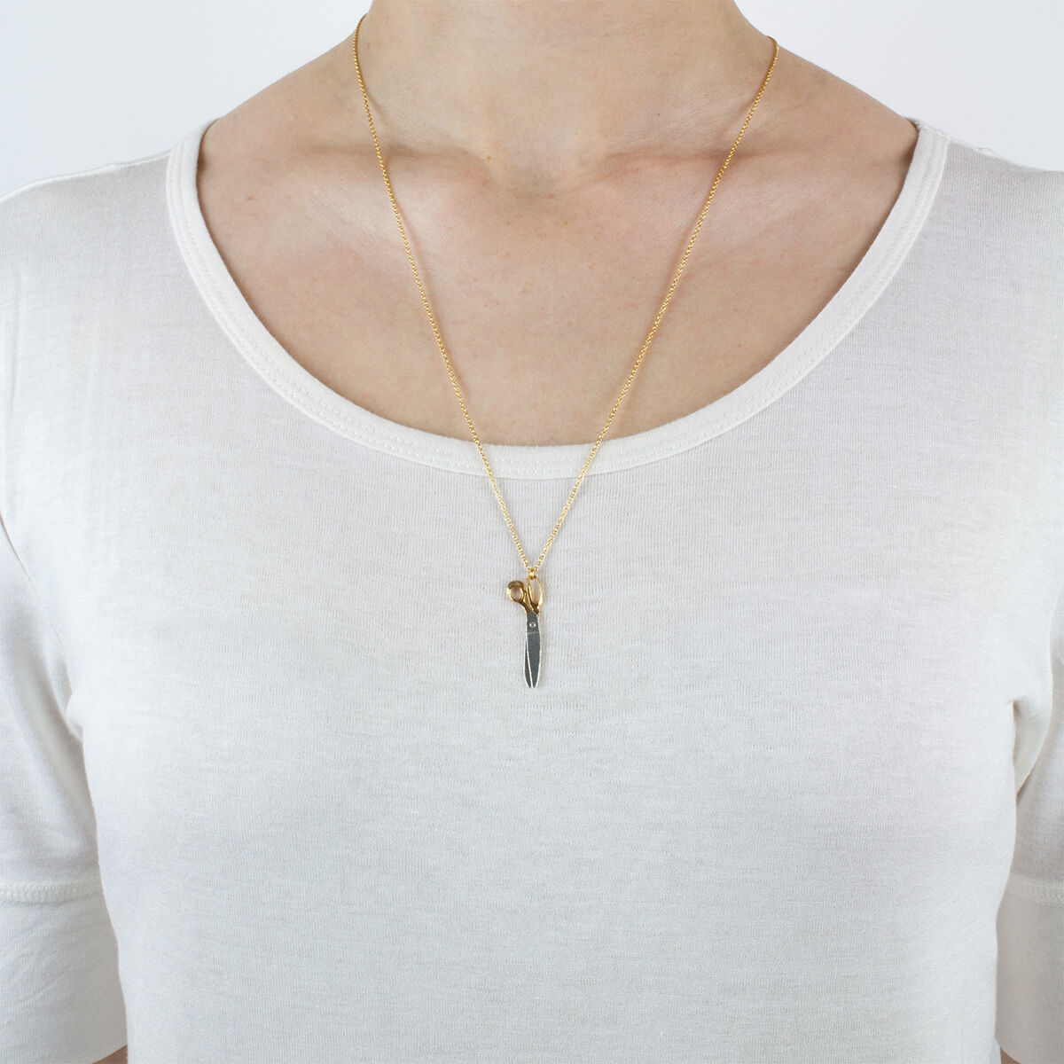 Shearing scissors necklace by Alex 