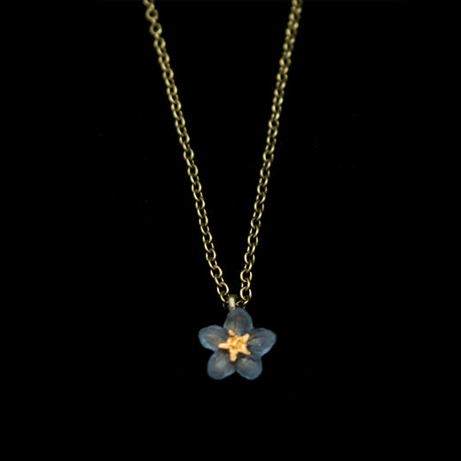 Forget-me-not necklace by Michael Michaud