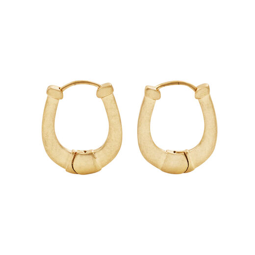 Horseshoe hoop earrings by Fable England