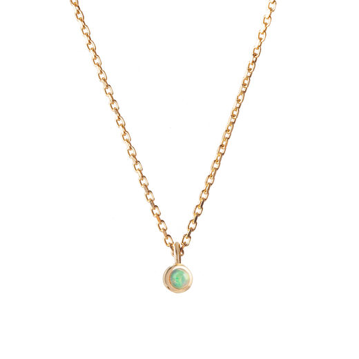 Opal 9kt gold pendant necklace by Luceir