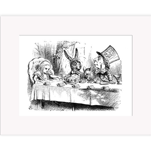 Mad Hatter’s Tea Party – mounted print