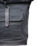 Black canvas backpack by Natthakur