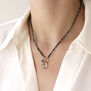 Tourmaline cluster necklace by Mounir
