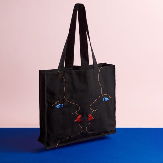 Schiaparelli: Fashion Becomes Art embroidered tote bag