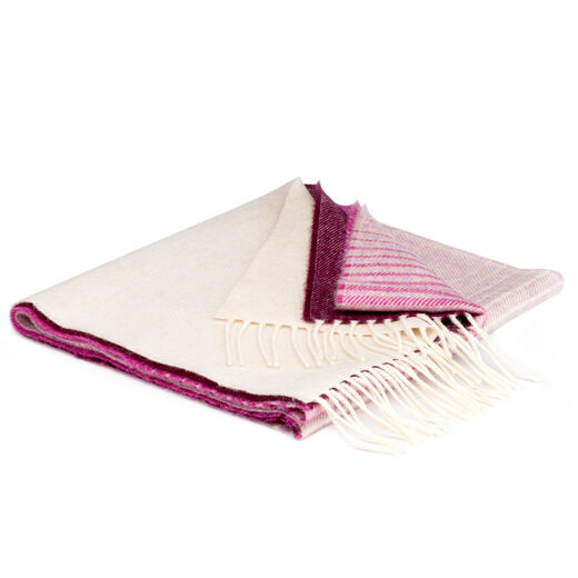 Pink and Cream Ombre Scarf by McNutt of Donegal