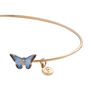 Blue butterfly bangle by Fable England