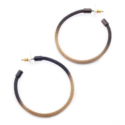 Gradient hoop stud earrings by Sarah Cavender