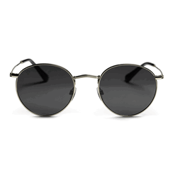 Black recycled steel sunglasses