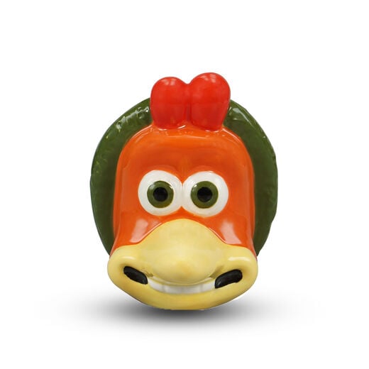 Ginger Hand painted ceramic egg cup