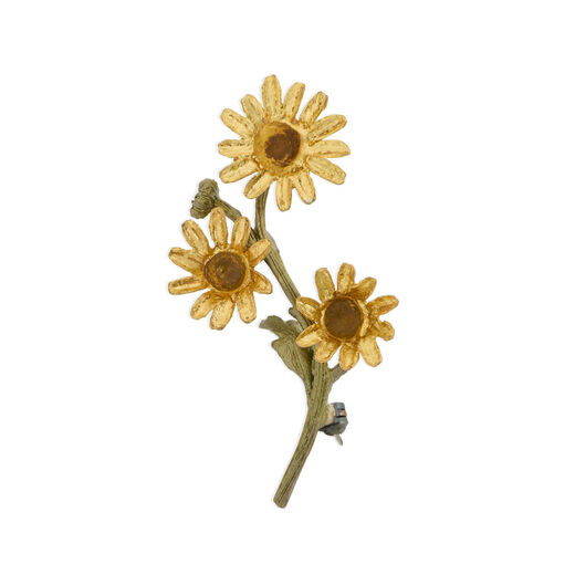 Yellow daisy brooch by Michael Michaud
