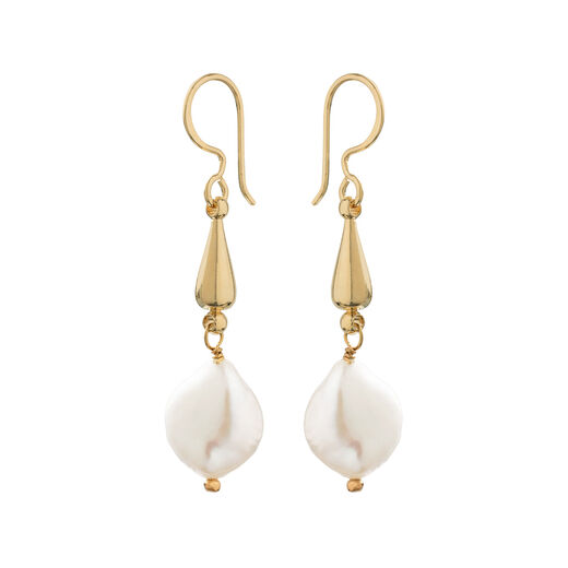 Freshwater pearl hook earrings by Mirabelle