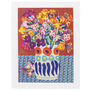 Wallflowers in Charleston vase greeting card