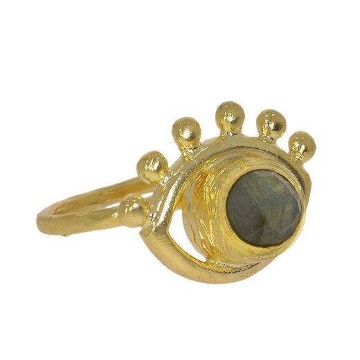 Labradorite eye ring by Ottoman Hands