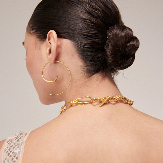 Swirl hoop earrings by Ottoman Hands