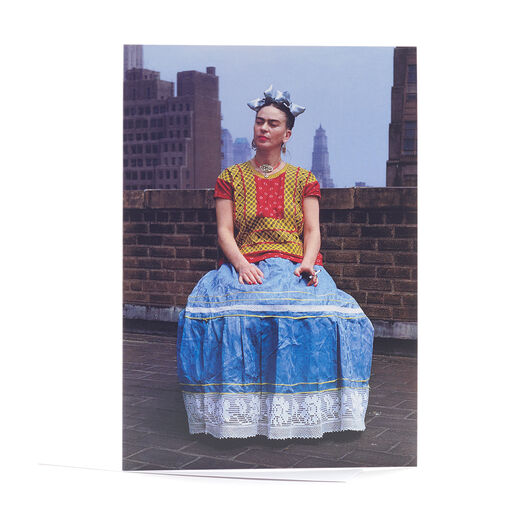 Frida Kahlo on the roof-deck of Nick’s flat greeting card