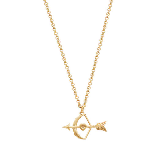 Cupid&rsquo;s bow and arrow necklace by Fable England