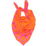 Mary Quant orange square silk scarf
