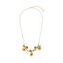 Yellow daisy statement necklace by Michael Michaud