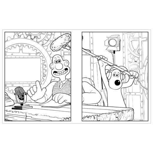 Wallace & Gromit colouring book