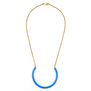 Blue horseshoe necklace by Sibilia