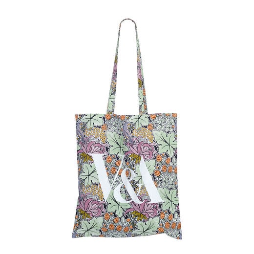 V&A Birds and Strawberries tote bag