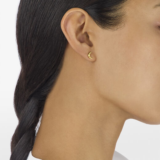 Moon and star earrings by Ottoman Hands