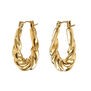 Mini twisted hoop earrings by Hoops & Chains