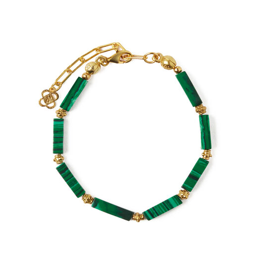 Green beaded bracelet by Ottoman Hands